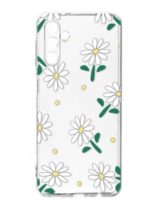 Прозорий чохол на Samsung Galaxy A35 5G (A356) :: Ромашки (принт 368)