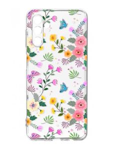 Прозорий чохол на Samsung Galaxy A35 5G (A356) :: Квітковий фон (принт 369)