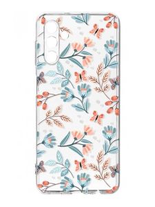 Прозорий чохол на Samsung Galaxy A35 5G (A356) :: Квітковий фон (принт 370)
