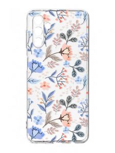 Прозорий чохол на Samsung Galaxy A35 5G (A356) :: Квітковий фон (принт 371)