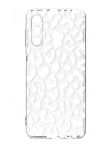 Прозорий чохол на Samsung Galaxy A35 5G (A356) :: Леопардовий принт Білий (принт 375)