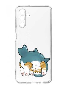 Прозорий чохол на Samsung Galaxy A35 5G (A356) :: Котик акула (принт 378)