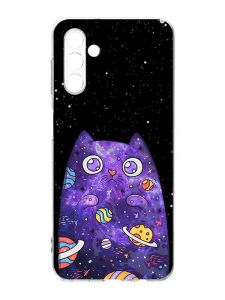 Чохол на Samsung Galaxy A35 5G (A356) :: Фіолетова кішка (принт 361)