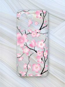 Прозорий чохол на Realme C33 :: Квітуча сакура (принт 282)