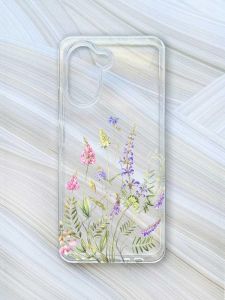 Прозорий чохол на Realme C33 :: Квіткова ідилія (принт 382)
