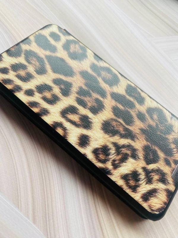 Чохол-книжка з малюнком для Xiaomi Redmi 9C/10A Чорний :: Леопардовий дизайн (принт 383)