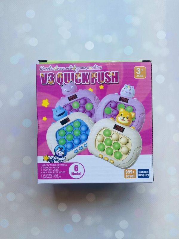 Електронна приставка попіт Інтерактивна гра Pop-it Іграшка Одноріг фіолетовий