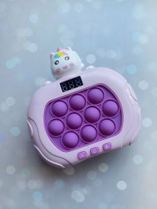 Електронна приставка попіт Інтерактивна гра Pop-it Іграшка Одноріг фіолетовий