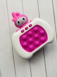 Електронна приставка Інтерактивна гра Pop-it Іграшка Зайчик рожевий