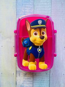 Подарунковий набір Ланч бокс рожевий 800 мл та вологі серветки (дизайн 8_2)