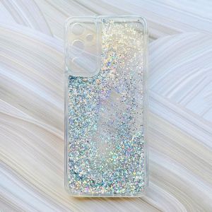Чохол з плаваючими блискітками на Samsung Galaxy A24 (A245) Сріблястий