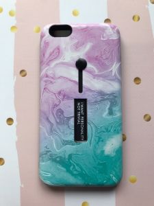 Силіконовий чохол з підставкою і кріпленням для iPhone 6+/6 Plus Мармур