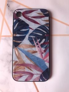 Силіконовий глянцевий чохол "Скляні ромби" для Apple iPhone XR Листя