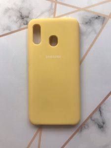 Силіконовий чохол Silicone Case для Samsung Galaxy А30 (2019) / А20 (2019) Жовтий