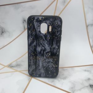 Силіконовий чохол з блискітками для Samsung Galaxy J2 Pro 2018 J250 Чорний