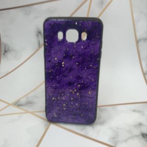Силіконовий чохол з блискітками для SAMSUNG Galaxy J7(2016) J710 Фіолетовий