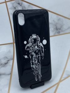 Силіконовий чохол з пластикової задньою панеллю "космонавт" для Xiaomi Redmi 7A Космос