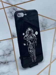 Силіконовий чохол з пластикової задньою панеллю космонавт на iPhone 7 Plus/8 Plus :: Космонавт
