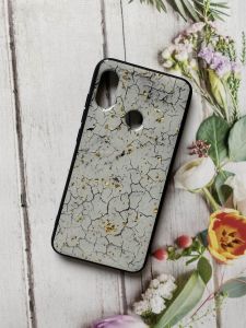 Мармуровий силіконовий чохол з блискітками для Xiaomi Redmi 6 Pro / A2 lite Білий