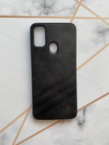 Силіконовий чохол з тисненням для Samsung Galaxy M30s Чорний