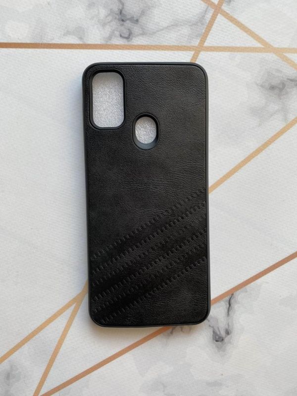 Силіконовий чохол з тисненням для Samsung Galaxy M30s Чорний