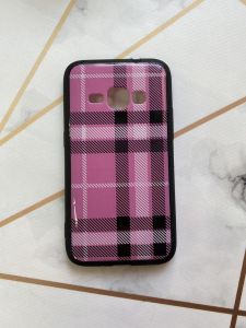 Захисний глянцевий чохол з малюнком для Samsung Galaxy J1(2016) / моделі j120 Клітка