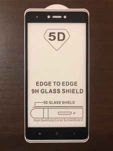 Захисне скло 5D для Xiaomi Note 4 Чорне