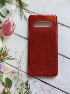 Силіконовий чохол Shine Silicone Case для Samsung Galaxy S10 Червоний
