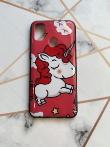 Захисний глянцевий чохол з малюнком для Samsung Galaxy M30s Єдиноріг