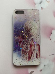 Силіконовий чохол з принтом для iPhone 7 / 8 Дівчина з косою