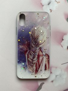Силіконовий чохол з принтом для iPhone X Дівчина з косою
