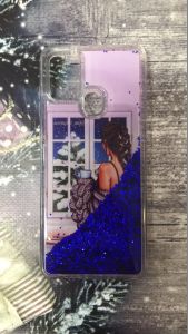 Силіконовий чохол з блискітками, що переливаються, для Samsung Galaxy А21s Дівчина біля вікна