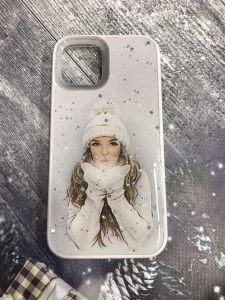 Силіконовий чохол з принтом для Apple iPhone 12 / 12 Pro (6.1) Білі рукавиці