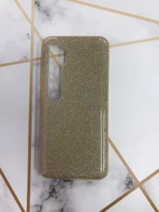 Силіконовий блискучий чохол для Xiaomi Mi Note 10 / Note 10 Pro Золотий