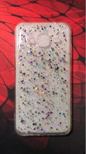 Силіконовий чохол з блискітками для Samsung Galaxy J3 2016 SM-J320H Чорний