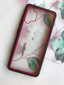 Прозорий чохол з гумовим бампером для Samsung Galaxy A32 Чорний