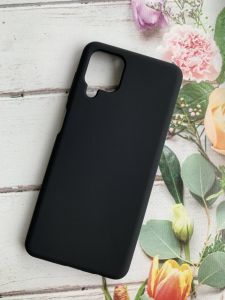 Чохол Silicone Case для Samsung Galaxy A12 Чорний