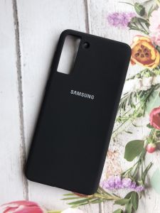 Силіконовий чохол Silicone Case для Samsung Galaxy S21 Plus Чорний