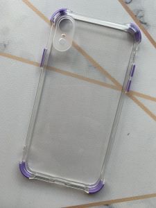 Силіконовий чохол з потовщеними кутами фіолетового кольору для iPhone XR