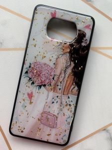 Чохол з принтом для Xiaomi Poco X3 Дівчина з трояндами