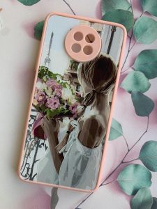 Чохол з принтом для Xiaomi Redmi Note 9T / Redmi Note 9 5G Дівчина з квітами