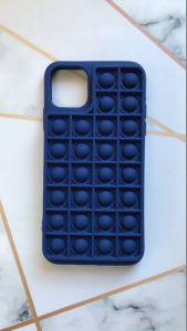 Силіконовий чохол Поп іт Антистрес Поп-Іт Pop It для iPhone 11 Pro Max (6,5) Попит Синій