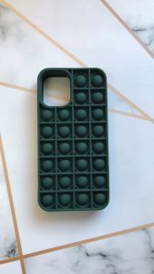 Силіконовий чохол Поп іт Антистрес Поп-Іт Pop It для iPhone mini 12 (5.4) Попит Зелений