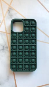 Силіконовий чохол Поп іт Антистрес Поп-Іт Pop It для iPhone 12 Pro Max Попит Зелений