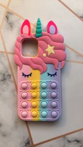 Чохол Одноріг Поп іт Антистрес Поп-Іт Pop It для iPhone 12 Pro Max Попіт Єдиноріг