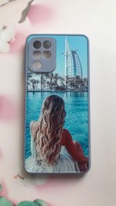 Чохол з принтом для Samsung Galaxy A22 4G / M22 / M32 Дівчина і вітрила