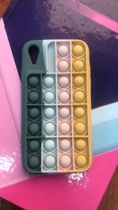 Силіконовий чохол Поп іт Антистрес Поп-Іт Pop It для iPhone XR Попит Зелено-жовтий