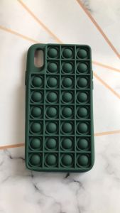 Силіконовий чохол Поп іт Антистрес Поп-Іт Pop It для iPhone XR Попит Зелений