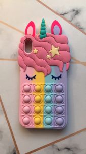 Чохол Одноріг Поп іт Антистрес Поп-Іт Pop It для iPhone XR Попіт Єдиноріг