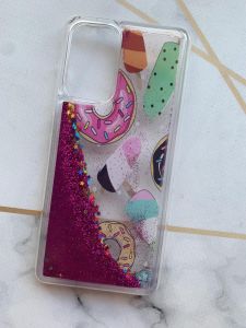 Силіконовий чохол з блискітками що переливаються для Samsung Galaxy A52 Солодощі